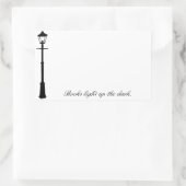 Sticker Rectangulaire Plaque d'autocollant Lamppost (Sac)