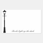 Sticker Rectangulaire Plaque d'autocollant Lamppost (Devant)