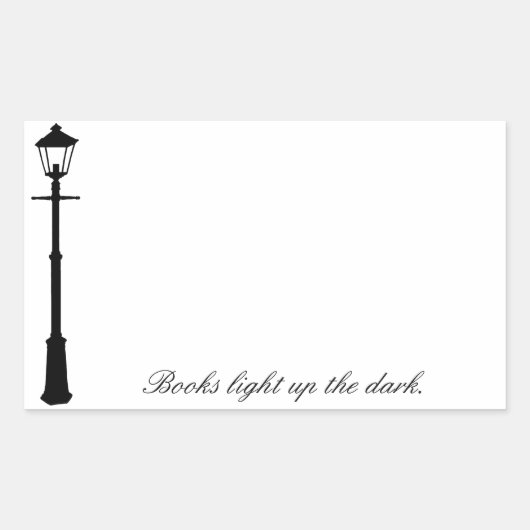 Sticker Rectangulaire Plaque d'autocollant Lamppost (Devant)