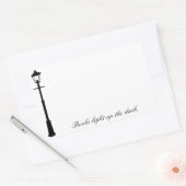 Sticker Rectangulaire Plaque d'autocollant Lamppost (Enveloppe)
