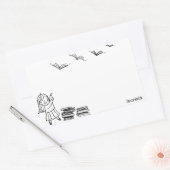 Sticker Rectangulaire Plaque de lecture (Enveloppe)