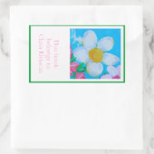 Sticker Rectangulaire Plaque de lecture de Happy Thoughts (Sac)