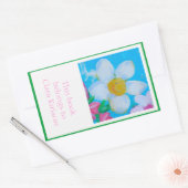 Sticker Rectangulaire Plaque de lecture de Happy Thoughts (Enveloppe)