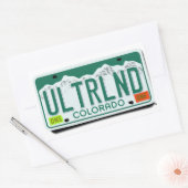Sticker Rectangulaire Plaque de licence CO UltraLandia (Enveloppe)