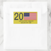 Sticker Rectangulaire Plaque de licence USMLM (Sac)