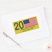 Sticker Rectangulaire Plaque de licence USMLM (Enveloppe)