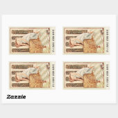 Sticker Rectangulaire Plaque de livre de boîte de Pandora (Feuille)