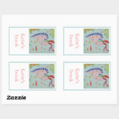 Sticker Rectangulaire Plaque de réservation Garden Heart (Feuille)