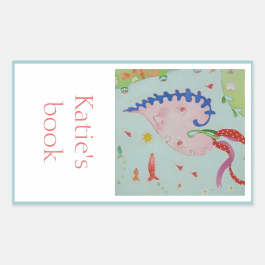 Sticker Rectangulaire Plaque de réservation Garden Heart (Devant)