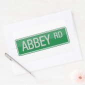 Sticker Rectangulaire Plaque de rue de route d'abbaye (Enveloppe)