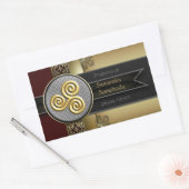 Sticker Rectangulaire Plaque décorative Triskele (Enveloppe)