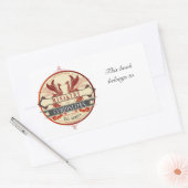 Sticker Rectangulaire Plaque du Ministère des Curiosités (Enveloppe)