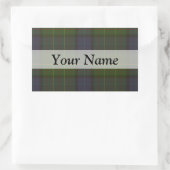 Sticker Rectangulaire Plaque écossaise verte (Sac)