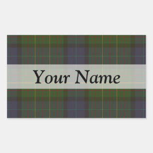 Sticker Rectangulaire Plaque écossaise verte