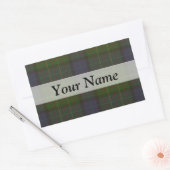 Sticker Rectangulaire Plaque écossaise verte (Enveloppe)