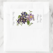 Sticker Rectangulaire Plaque florale (Sac)