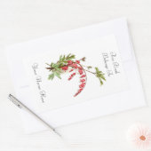 Sticker Rectangulaire Plaque florale (Enveloppe)