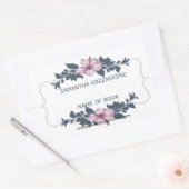 Sticker Rectangulaire Plaque florale de signature de l'auteur (Enveloppe)