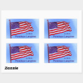 Sticker Rectangulaire Plaque Grand Old Flag (Feuille)