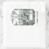 Sticker Rectangulaire Plaque livre et épée (Sac)