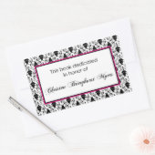 Sticker Rectangulaire Plaque livre personnalisée (Enveloppe)