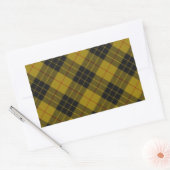 Sticker Rectangulaire Plaque noire jaune tartan MacLeod (Enveloppe)