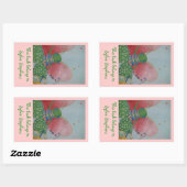 Sticker Rectangulaire Plaque papillon Ballerina (Feuille)