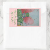 Sticker Rectangulaire Plaque papillon Ballerina (Sac)