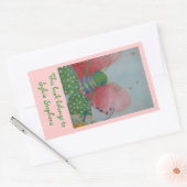 Sticker Rectangulaire Plaque papillon Ballerina (Enveloppe)