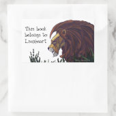 Sticker Rectangulaire Plaque personnalisée Lion King (Sac)