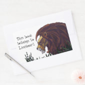 Sticker Rectangulaire Plaque personnalisée Lion King (Enveloppe)