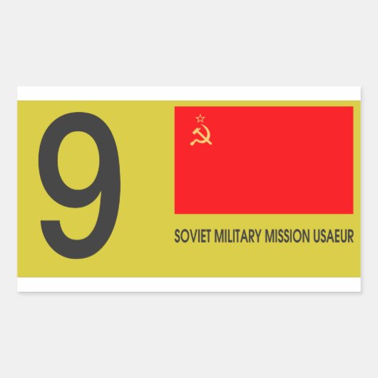 Sticker Rectangulaire Plaque SOXMIS (Devant)