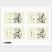 Sticker Rectangulaire Plaque Vénus Flytrap (Feuille)