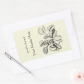 Sticker Rectangulaire Plaque Vénus Flytrap (Enveloppe)