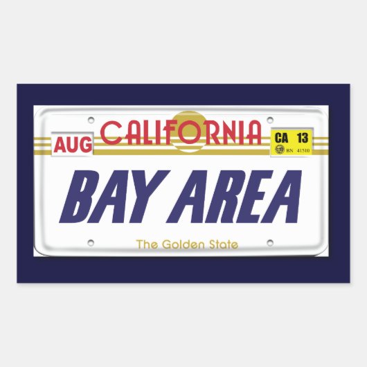 Sticker Rectangulaire Plaques de licence Cali (Devant)