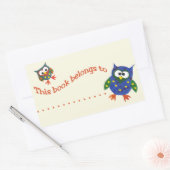 Sticker Rectangulaire Plaques de livres à deux choux (Enveloppe)