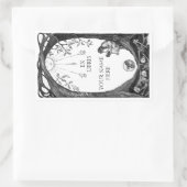 Sticker Rectangulaire Plaques de livres Ex Libris (Sac)