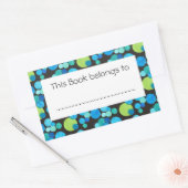 Sticker Rectangulaire Plaques d'enregistrement à Customiser : Gras Bleue (Enveloppe)