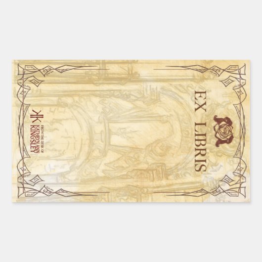 Sticker Rectangulaire Plaques d'enregistrement Katverse (Devant)