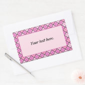 Sticker Rectangulaire Plat rose (Enveloppe)