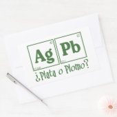 Sticker Rectangulaire Plata o Diplomo (Enveloppe)