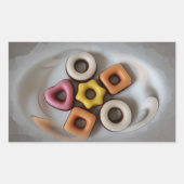 Sticker Rectangulaire Plateau en argent (Devant)