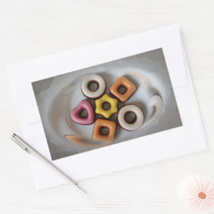 Sticker Rectangulaire Plateau en argent