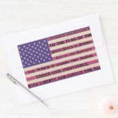 Sticker Rectangulaire Pledge of Allegiance Flag (Enveloppe)