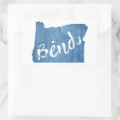 Sticker Rectangulaire Pli, grain de bois de l'Oregon (Sac)