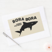 Sticker Rectangulaire Plongée De Requin À Bora Bora (Enveloppe)