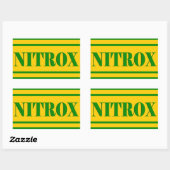 STICKER RECTANGULAIRE PLONGÉE NITROX LOGO NITROX PLONGÉE NITROX - (Feuille)