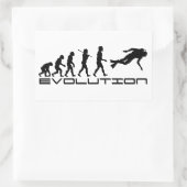 Sticker Rectangulaire Plongée Plongée Eau Sport Evolution Art (Sac)