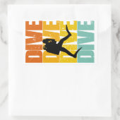 Sticker Rectangulaire Plongée Plongée Plongée Plongée!!! (Sac)
