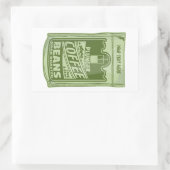 Sticker Rectangulaire Plongeur café pop art emballage alimentaire illust (Sac)